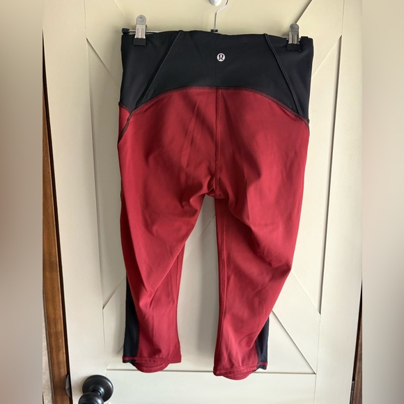 Lululemon Train Times Crop 17" Leggings Mid Rise Women’s Size 6 - Picture 3 of 6